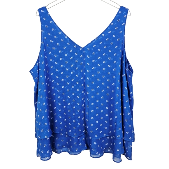 Lane Bryant #1141336 Swing Double-Layer Chiffon Tank NWT - Picture 5 of 10